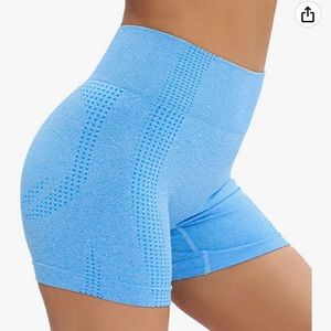 Seamless high waist gym shorts, new no tags